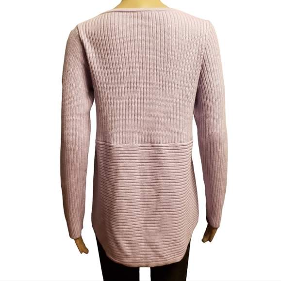 J. Jill Lilac Purple Ribbed Sweater Size XS - Picture 4 of 11